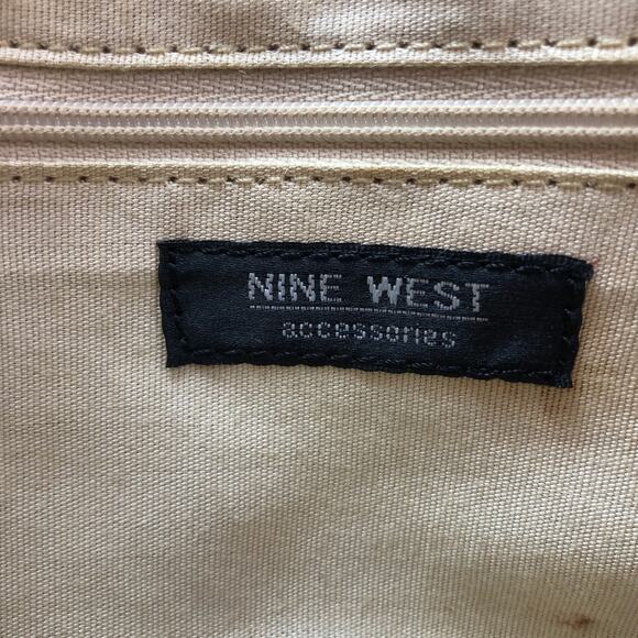 Nine West Faux Leather Woven detail small shoulder bag - Picture 9 of 12